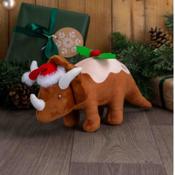 ANCOL Dex the Dino Christmas Pud Dog Toy image