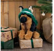 ANCOL Wolfgang German Shephard Christmas Dog Toy image