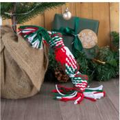ANCOL Squeaky Christmas Cracker Rope Dog Toy image