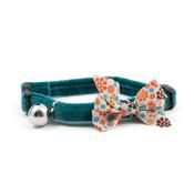 Vintage Teal Cat Bow Collar image