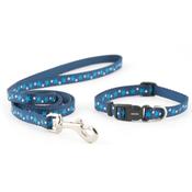 Ancol Puppy Collar &amp;amp; Lead Set - Blue Stars image