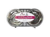 Stainless Steel Double Dog Bowl - 920ml image