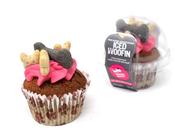 Dog Birthday Cake - Pink Iced Woofin image