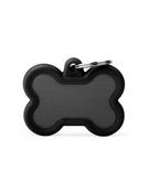 Dog ID Name Tag Hush Tag - Black