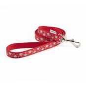 Red Stars Reflective Dog Lead image