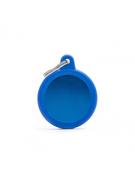Blue ID Name Tag Hush Tag - Circle