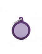 Pet ID Name Hush Tag Purple - Circle