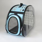 Transparent Pet Carrier - Blue