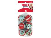 Kong Christmas Tennis Balls - Standard 6pk
