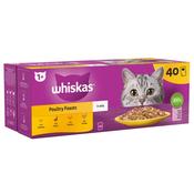 WHISKAS Cat Pouches - Poultry in Jelly - 40 Pk image