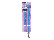 Ancol Small Bite Puppy Collar &amp;amp; Lead Set Blue Paw &amp;amp; Bone Print image