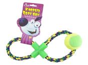 Cheeko Figure 8 Rope Tug + Tennis Ball 30cm image
