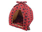 Republic Of Pet Boston Red Cross Check Cat Igloo 14" / 35cm