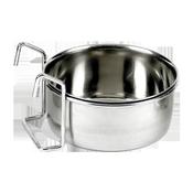 Classic Coop Cup Stainless Steel Bowl &amp; Hanger for Crates &amp; Cages 12cm image