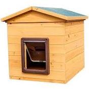 R.F. Traditional Apex Wooden Kennels With Flap image