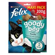 Felix Goody Bag Seaside Mix Maxi Pack Adult Cat Treats 200g image