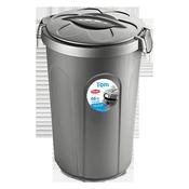 Stefanplast Tom Food Storage Bin / Container Silver 46lt