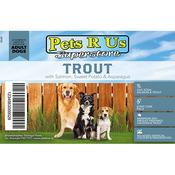 Pets R Us Grain-Free Light Trout with Salmon, Sweet Potato &amp; Asparagus - 12kg image