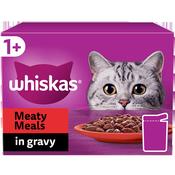 Whiskas 1+ Meaty Meals In Gravy 12x85g image