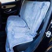 Pet Rebellion Comfy Backseat Cover - Grey Faux Fur - 125 X 130cm