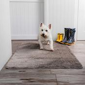 Pet Rebellion Stop Muddy Paws Rug - Big Softie - Taupe 67 X 100cm