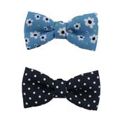 Ancol Soho Daisy / Blue Polkadot Bow Tie 2pk