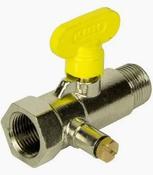 Gas Test Point Ball Valve Propane LP LPG Butane Male 3/8" x Female 3/8" image