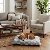 Beddies Medium Grey Suede Cushion Dog Bed image