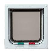 Closer Pets 4-Way-Locking Cat Flap with Door Liner to 50mm (2 inches) – White image