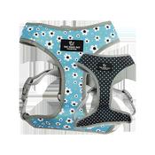 Ancol Soho Reversible Dog Harness - Blue Daisy/Polkadot - l image