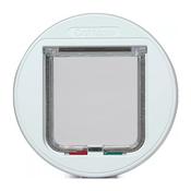 Closer Pets Glass-Fitting Cat Flap with 4-Way Locking - White image