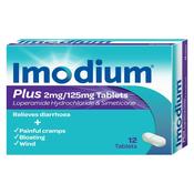Imodium Plus Tablets 12 Pack