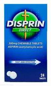 DISPRIN DIRECT 300MG CHEWABLE TABS (24 PACK)