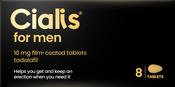Cialis for men 10mg film-coated tablets tadalafil image