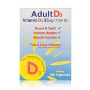 ADULT D 1000IU PURE VIT D CAPS 100 image