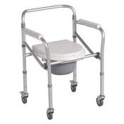 Foldable Commode Chair with Wheels