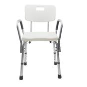 Aluminium Shower Chair with Back &amp; Removable Armrests