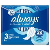 Always Ultra Night (Size 3) Sanitary Pads With Wings 9s image