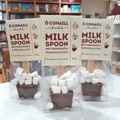 Milk Hot Chocolate Spoon with Marshmallows