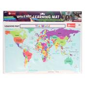 Write&amp;amp;Wipe Learning Mat World Map