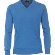 Casa Moda V Neck Blue Sweater - 6XL