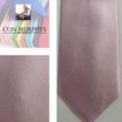 Mens Polyester Tie - Plain Coloured Nude Pink - Tie Only