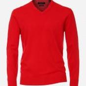 Casa Moda V Neck Red Sweater - 5XL