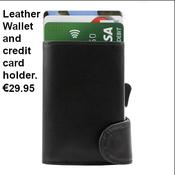 Leather Wallet and Credit Card Holder - Con Murphys Menswear image