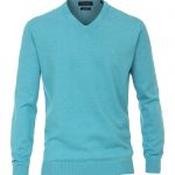 Casa Moda V Neck Turquoise Sweater - 4XL image