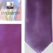 Mens Polyester Tie - Plain Coloured Lilac - Bow Tie Only image