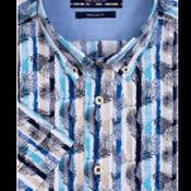 Boston Short Sleeve striped Shirt - XL