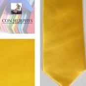 Mens Polyester Tie - Plain Coloured Yellow - Bow Tie Only image