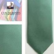 Mens Polyester Tie - Plain Coloured Cactus - Tie Only image