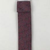 Mens Microfibre Tie - Melange Pattern Wine - Tie Only image